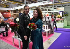 Anna of Victory Flora Design and bloemenmeisjes.com and Warja of Dekker Chrysanten were visiting the show.